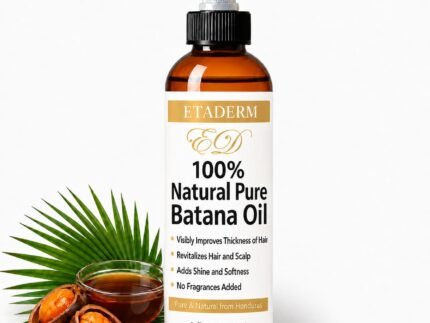 100% Pure Raw Batana Oil for Hair Growth – Stimulates Regrowth, Nourishes & Repairs Damage – All Natural, Cold-Pressed, Authentic Honduras-Sourced Hair Oil for Stronger Thicker Hair, 4 Fl Oz