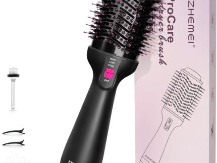 1300W Hair Dryer Brush,4 in 1 Blow Dryer Brush,Black