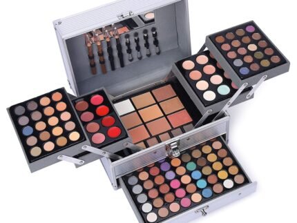 132 Color All In One Makeup Gift Set Kit- Includes 94 Eyeshadow, 12 Lip Gloss, 12 Concealer, 5 Eyebrow powder, 3 Face Powder, 3 Blush, 3 Contour Shade, 2 Lip Liners, 2 Eye Liners, 4 Eyeshadow Brush