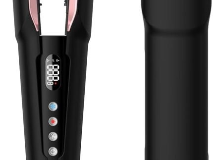 slopehill 2-in-1 Hair Straightener and Blow Dryer, Professional Flat Iron with High-Speed Airflow Technology for Straight, Smooth Hair (Black)
