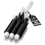 Alure Three Barrel Curling Iron Wand, 1 Inch Ceramic Tourmaline Hair Waver