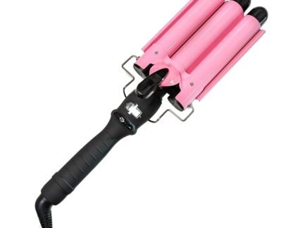 Asani Three Barrel Curling Iron Wand, 1 Inch Ceramic Tourmaline Hair Waver