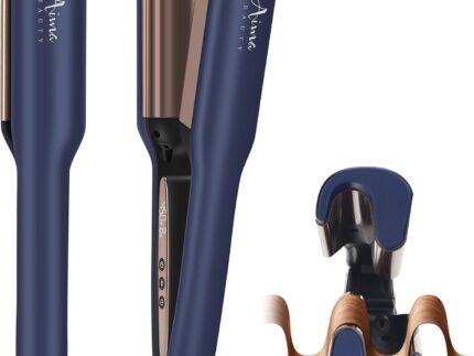 Aima Beauty 1 Inch Deep Wave Curling Iron Hair Crimper Waver Beach Waves