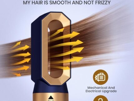 Hair Dryer Brush 5 in 1, Negative Ion Blow Dryer Brush Set -110,000 RPM High- Speed Hot Air Brush Air Styler Curling Wrap Air Curler, Curling Iron Hair Styling Tools for Straight Curl Drying Smoothing
