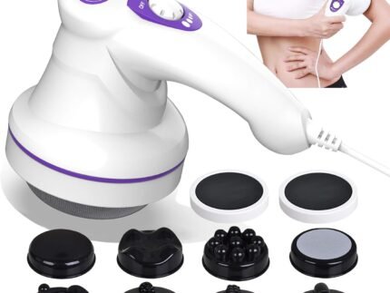TOTO81JXM Electric Cellulite Massager – Body Sculpting Machine with 8 Massage Heads, Lymphatic Drainage & Skin Tightening for Belly Stomach Leg, Lipo Roller Massager After Surgery, Adjustable Speed.