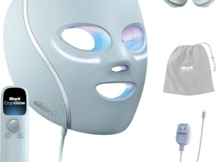 Shark CryoGlow LED Face Mask, Red Light Therapy, Under-Eye Cooling, FW312