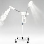 Artist hand Professional Facial Steamer with 5X LED Magnifying Lamp 2 in 1