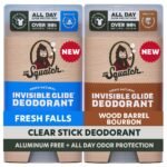 Dr. Squatch Invisible Glide Natural Deodorant Men, Aluminum Free (2-Pack)