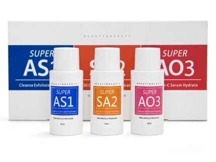 KYAALN® Super Concentrated AS1 SA2 AO3 Aqua Peeling Solution, 3x30ml (Yields 3x800ml) Hydra Dermabrasion Machine Serums, Deep Cleansing & Hydrating Facial Skin Care Kit (3in1)