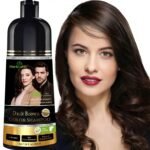 Herbishh Dark Brown Hair Dye Shampoo for Gray Hair Coverage 200 ml