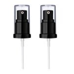 Chris.W 2Pack Foundation Pump Compatible with Maybelline Fit Me Liquid Foundation Makeup (Black+Black)