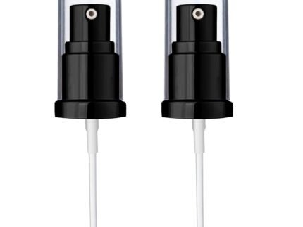 Chris.W 2Pack Foundation Pump Compatible with Maybelline Fit Me Liquid Foundation Makeup (Black+Black)