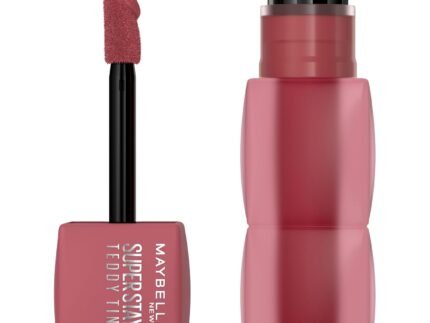 MAYBELLINE Super Stay Teddy Lip Tint, Long Lasting Matte Lipstick for Up To 12HR Wear, Velvet Choker, 1 Count