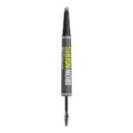 Maybelline Brow Inserts Eyebrow Pen, Micro Needle Shaped 2-In-1 Dual-Ended Brow Makeup Pen and Gel, Water-Resistant, Smudge Proof for Up to 36-HR Wear, Deep Brown