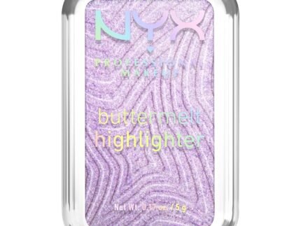 NYX PROFESSIONAL MAKEUP Buttermelt Highlighter, Powder Highlighter Makeup, With Up to 12H Wear and High Impact Glow - 40 No 1 Butta (Holographic Lavender)