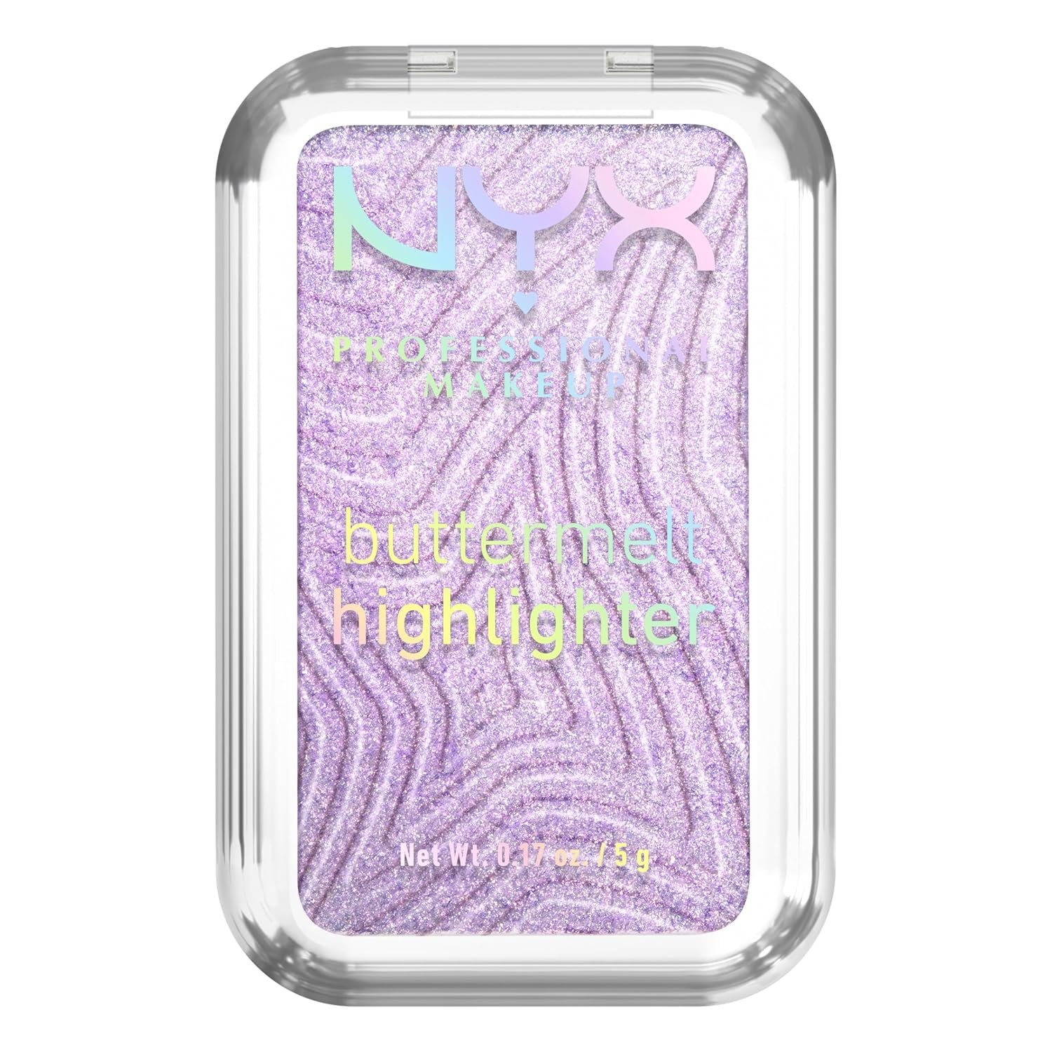 NYX PROFESSIONAL MAKEUP Buttermelt Highlighter, Powder Highlighter Makeup, With Up NYX PROFESSIONAL MAKEUP Buttermelt Highlighter, Powder Highlighter Makeup, With Up to 12H Wear and High Impact Glow - 40 No 1 Butta (Holographic Lavender)