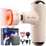 BOB AND BRAD Q2 Ultra Mini Massage Gun with Red LED Therapy Infrared Heat