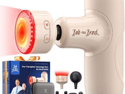 BOB AND BRAD Q2 Ultra Mini Massage Gun with Red LED Therapy Infrared Heat