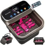 OOAMBB Collapsible Foot Spa Bath with Remote Control,Heat,Bubble,Timer