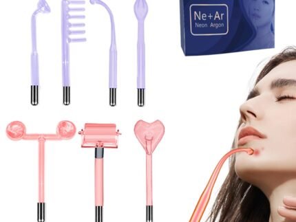 Replacement Glass Tube Set for Beauty Tools, Snap-On Attachments Wand Compatible with Personal Care Devices (SCT_01)