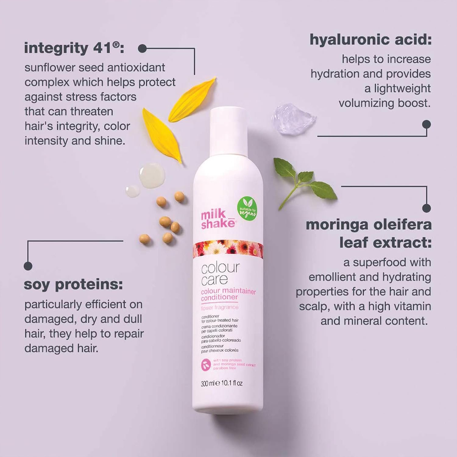 1790106939 milk shake Color Maintainer Conditioner Paraben free Conditioner for Color Treated Hair With Milk Proteins and Sunflower Seed Extract to Hydrate Protect and Support Shine