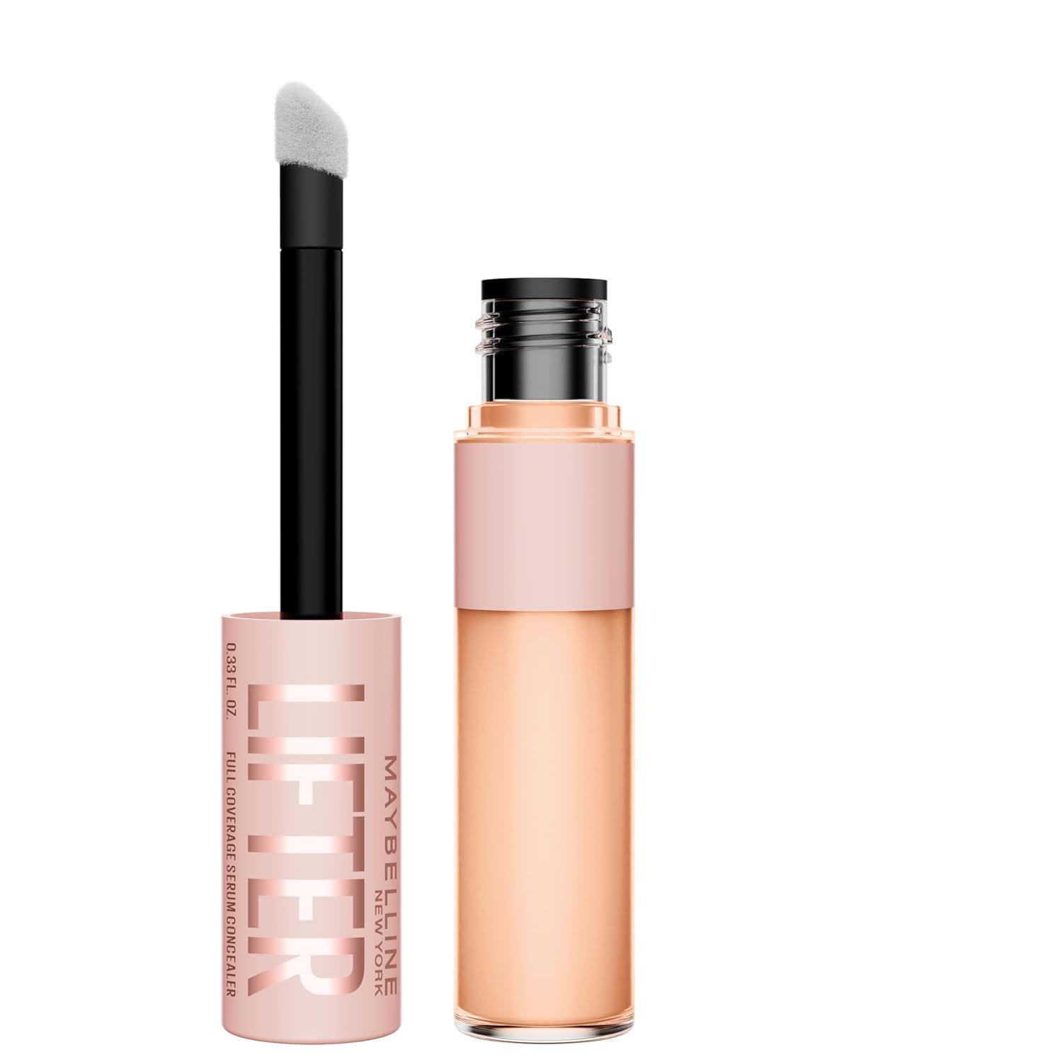 Maybelline Lifter Serum Concealer, Radiant Concealer with Full Coverage, Includes Maybelline Lifter Serum Concealer, Radiant Concealer with Full Coverage, Includes 2% Peptides + Caffeine to Hydrates & Brightens Under Eyes, 35, 1 Count