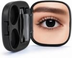 CRISTALINAS Contact lens case Contact Lens Soak Storage Box, Daring Eyes Diamond (Obsidian) - 1 Pair