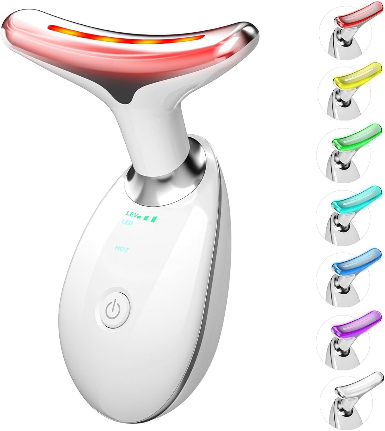 7 in 1 Face Massager Tool, Red Light Therapy for 7 in 1 Face Massager Tool, Red Light Therapy for Face and Neck, Red Light Therapy Wand, Face Neck Lift Sculpting Tool for Skin Care, Gifts for Women & Men