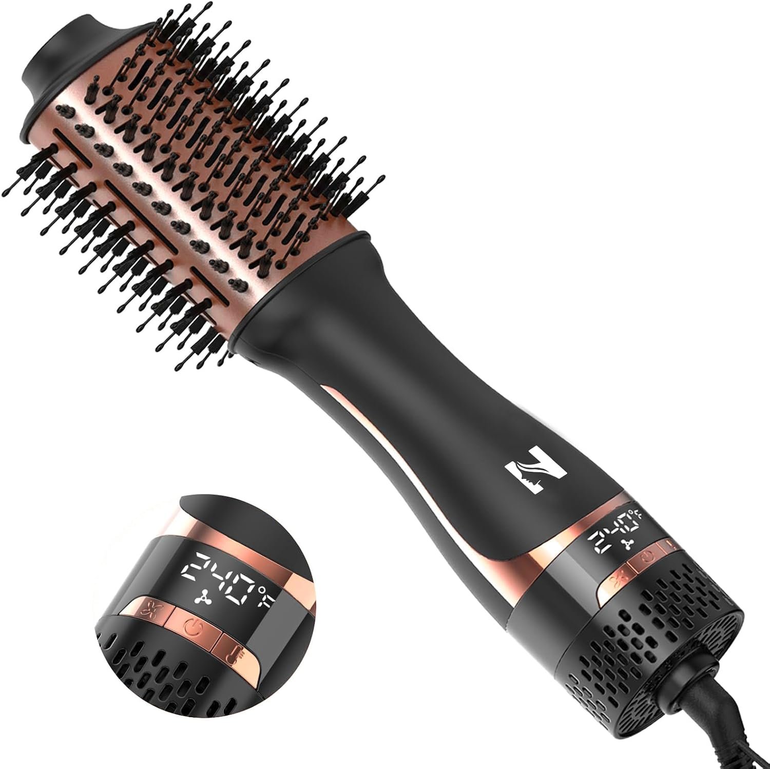 Nicebay Hair Dryer Brush with Display Screen, Anti-Frizz Styler Volumizer Nicebay Hair Dryer Brush with Display Screen, Anti-Frizz Styler Volumizer