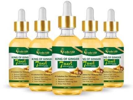 Ginger Oil for Hair Growth - Biotin Hair Growth Serum, 100% Pure Natural Ginger Essential Oil - Promotes Stronger, Thicker, Longer Hair in Women & Men
