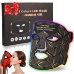 Red Light Therapy for Face, 8 Color LED Face Mask with 850nm NIR