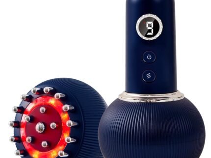 Lymphatic Drainage Massager & Anti Cellulite Massage Tool, Helps Reduce Stretch Marks & Cellulite, for Legs, Arms & Belly, Body Sculpting Machine with Light, Heat & Vibration