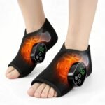 2-Pack Foot Massager for Neuropathy, Ankle Wrap Heating Pad with Massage