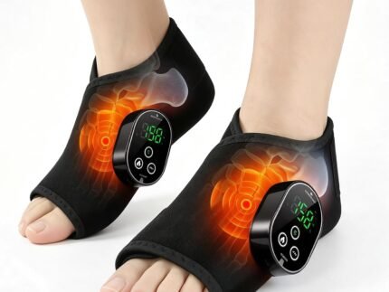2-Pack Foot Massager for Neuropathy, Ankle Wrap Heating Pad with Massage
