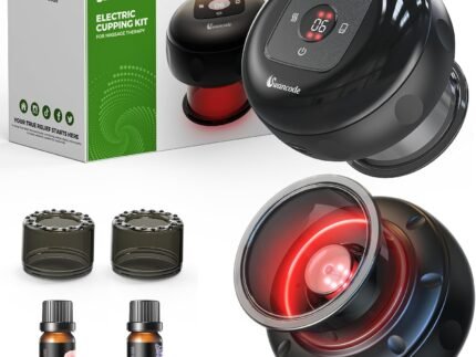 2 Pack Smart Cupping Therapy Set with Red Light, Heat & Suction