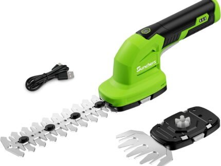 2 in 1 Hedge Trimmer Cordless, 7.2V Electric Bush Trimmer Mini Hedge Shears