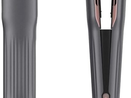 2 in 1 Wet to Dry Hair Dryer and Straightener with High Speed Airflow, Ionic Air Straight Style from Wet Hair, Rapid Heat-Up, Adjustable Temps, LCD Display, Fast Drying and Hair Straightening in One