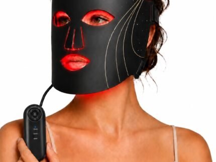 2026 Upgraded Red Light Therapy Mask for Face, Wireless Rechargeable LED Face Mask Light Therapy Device with 288 LEDs, 7 Light Modes, 5/10/15-Min Timer, Soft Silicone At-Home Skincare Mask, Black