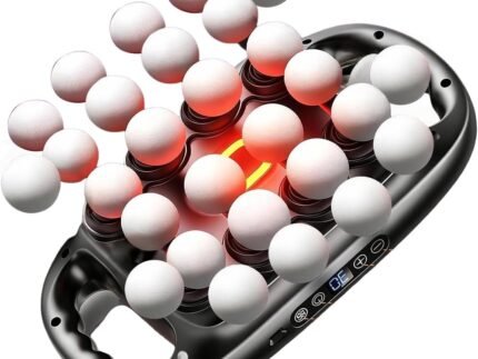 28 Head Massage Gun Deep Tissue, Back Muscle Massager with 3 Modes & 30 Intensities, Portable Quiet Percussion Massager for Legs, Waist, Back, Neck, Buttocks Muscles Pain Relief.