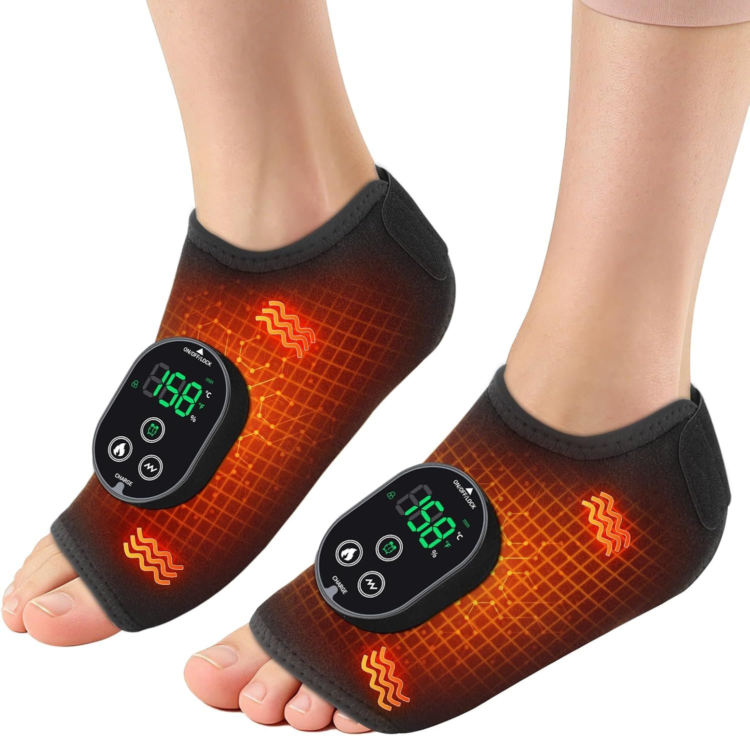 2PCS Foot Massager for Neuropathy, FSA Eligible Ankle Heating Pad 2PCS Foot Massager for Neuropathy, FSA Eligible Ankle Heating Pad