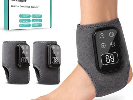 2PCS Foot Renew Massager for Neuropathy, 4-in-1 Cordless & Portable Foot and Ankle Massager for Heel, Arch & Ankle Relief, Foot Massager with 5 Vibration Mode & 5 Heat Levels, Ideal for Home & Travel
