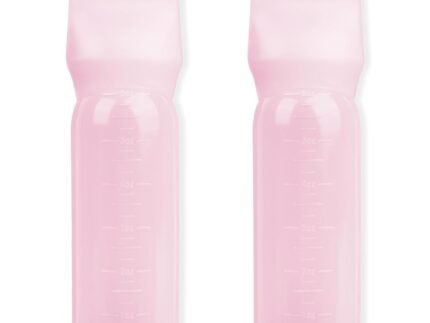 2Pack Root Comb Applicator Bottle – 6 Oz Hair Oil Applicator, Dye Bottle Tools with Oil Dispenser & Root Comb Brush – Pink