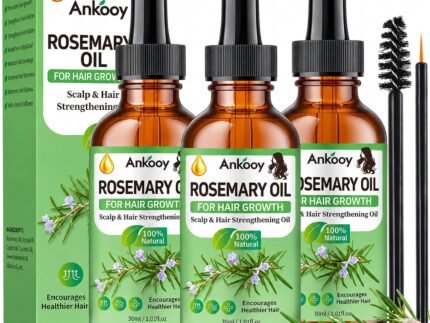 3 Pack Rosemary Oil for Hair Growth,Rosemary Hair Growth Oil,Strengthening Oil for Dry Damaged Hair,Hair Loss Treatment & Thickens Hair,Scalp Care Promotes Hair Thickness for Men Women