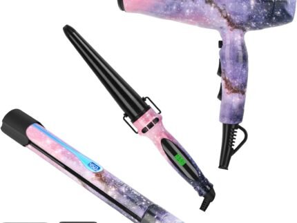3 in 1 1875W Hair Dryer Straightening Curling Iron Set
