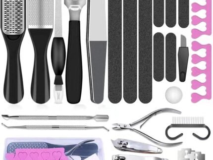 30-in-1 Pedicure Tools for Feet, Foot File Callus Remover Set