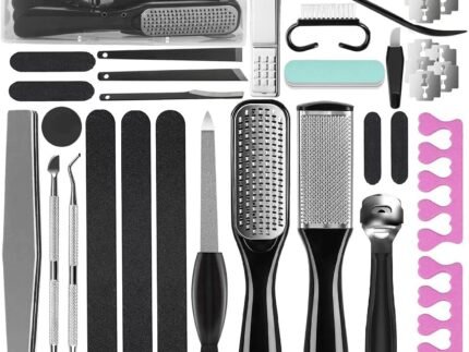 36 in 1 Pedicure Kit, Stainless Steel Foot Care Kit with Foot File