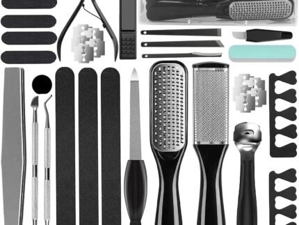 36 in 1 Professional Pedicure Kit, Foot File, Foot Rasp and Callus Remover