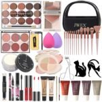 37 Pcs All in One Makeup Kit for Women Full Kit, Makeup Gift Set for Beginners Teenager, Multipurpose Makeup Set Includes Eyeshadow Palette Contour Stick Cosmetic Brush (A204)