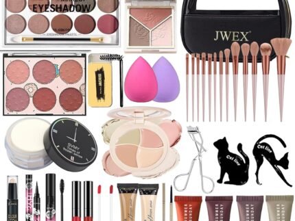 37 Pcs All in One Makeup Kit for Women Full Kit, Makeup Gift Set for Beginners Teenager, Multipurpose Makeup Set Includes Eyeshadow Palette Contour Stick Cosmetic Brush (A204)