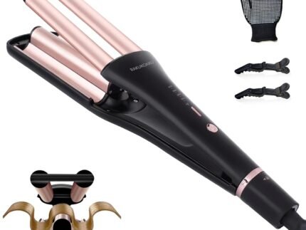 4 in 1 Crimper Hair Tool – Adjustable Hair Waver for 4 Wavy Styles